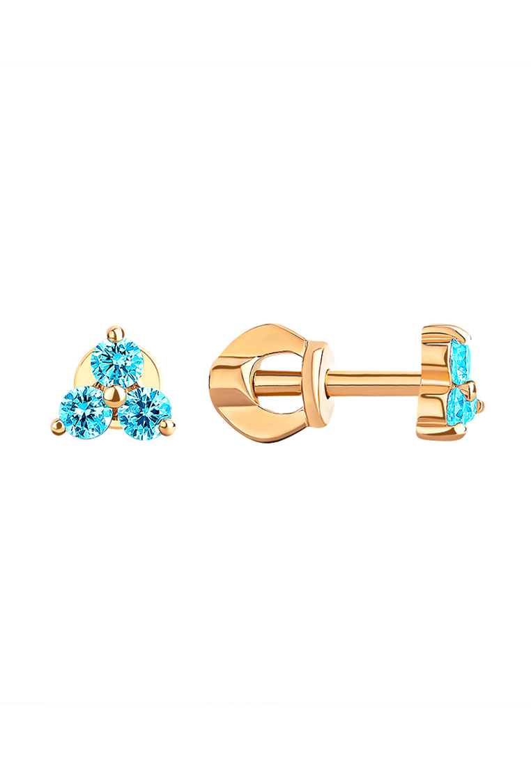 

Серьги из желтого золота с фианитом Kari Jewelry С130-2698Гл, С130-2698Гл