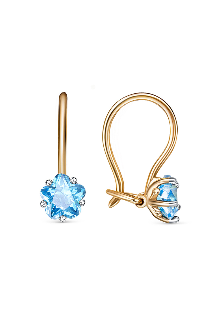 

Серьги из желтого золота с фианитом Kari Jewelry С132-2609Гл, С132-2609Гл