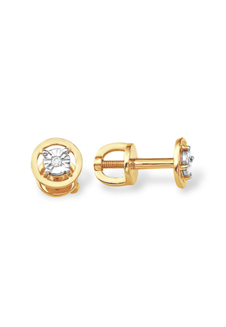 

Серьги из желтого золота с бриллиантом Kari Jewelry С15115530, С15115530