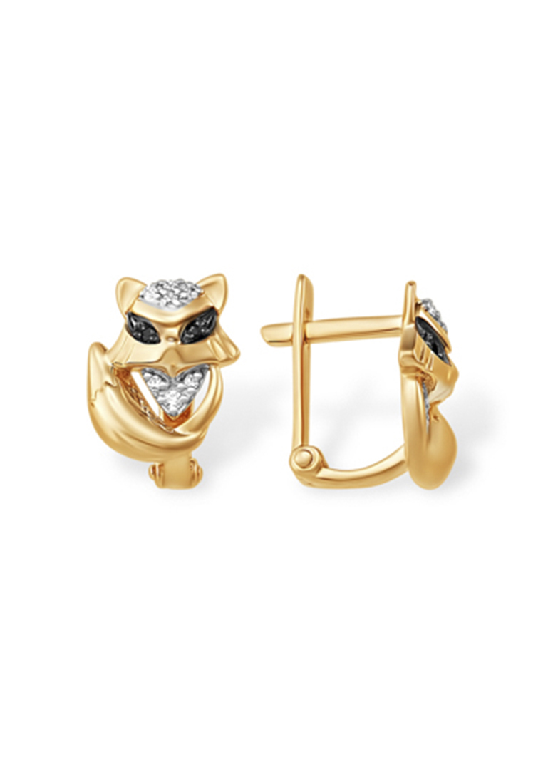 

Серьги из желтого золота с фианитом Kari Jewelry С19215053, С19215053