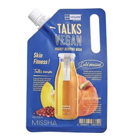фото Маска для лица missha talks vegan squeeze skin fitness, 10 г