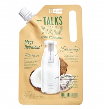 фото Маска для лица missha talks vegan squeeze mega nutritious, 10 г