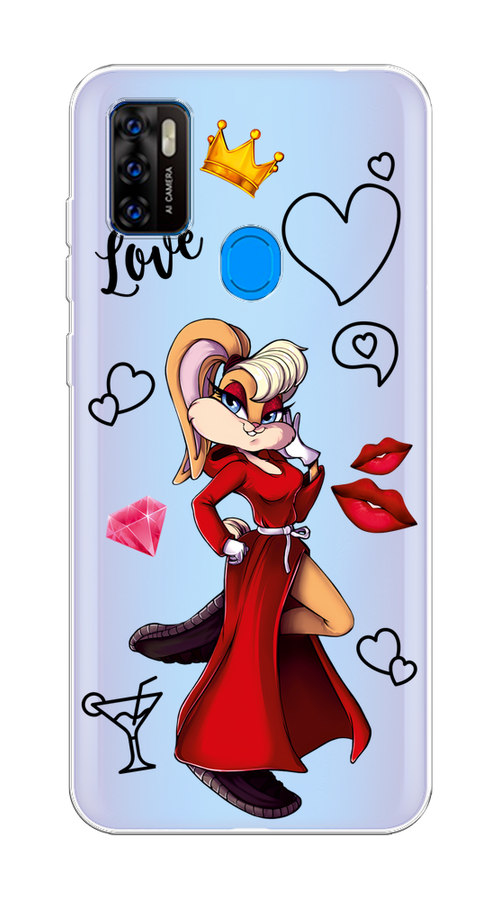 

Чехол на ZTE Blade A7s 2020 "Rich Lola Bunny", Красный;бежевый;оранжевый, 133950-6