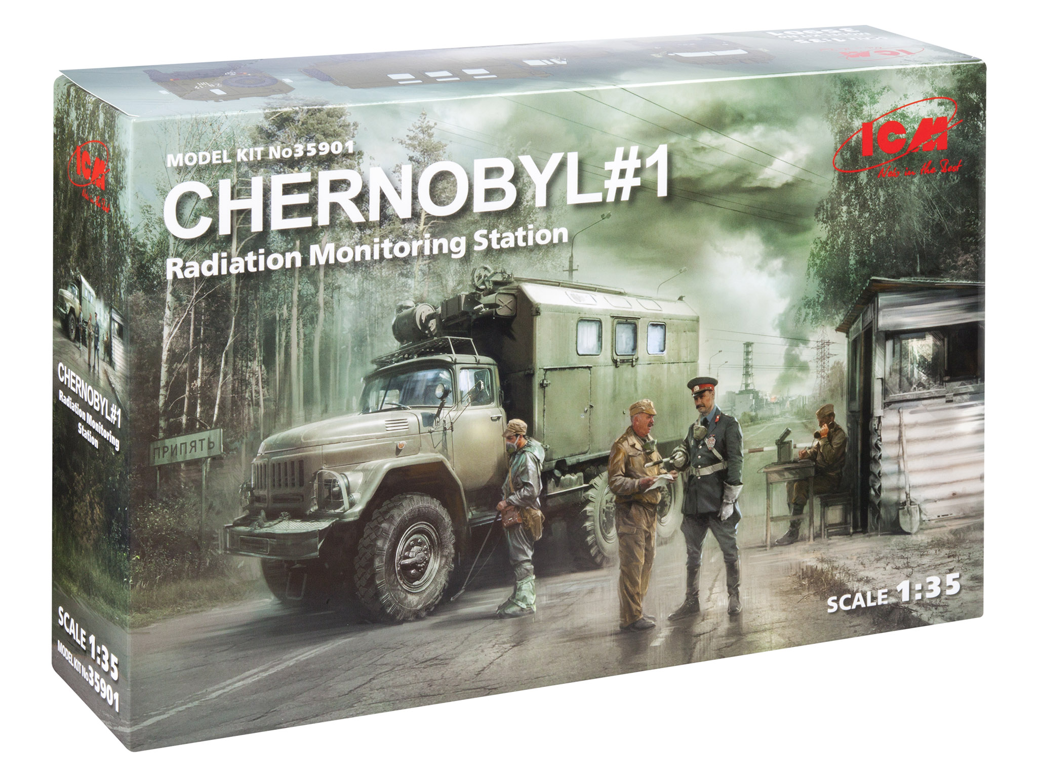 

Сборная модель ICM 1/35 Чернобыль №1. Пункт радиационного контроля 35901