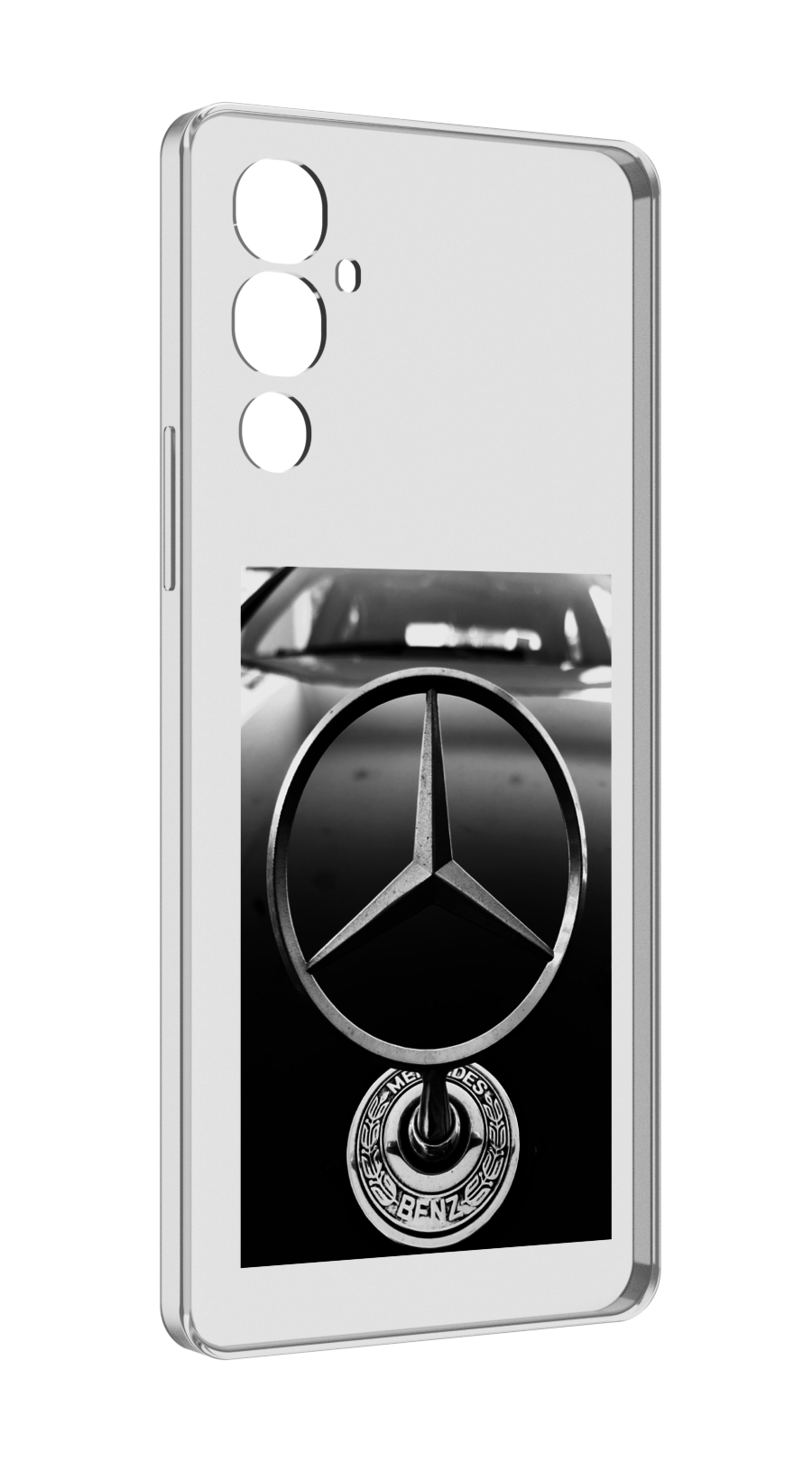 

Чехол Mypads Mercedes 6 Мужской Для Tecno Pova 4, Прозрачный, Tocco