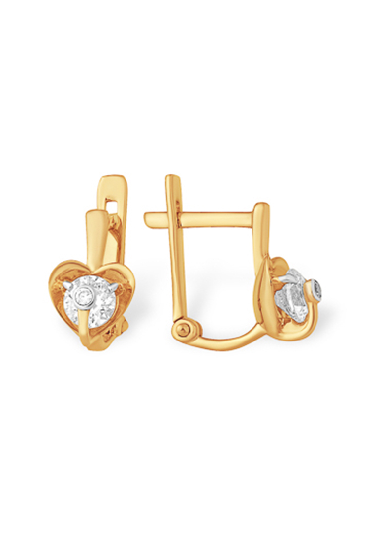 

Серьги из желтого золота с фианитом Kari Jewelry С13212222, С13212222