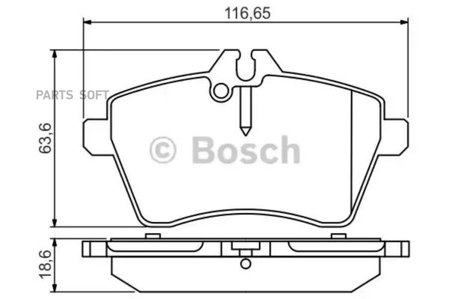 

Тормозные колодки Bosch передние дисковые Poremium 2 для Mercedes-Benz B-Class 986495273