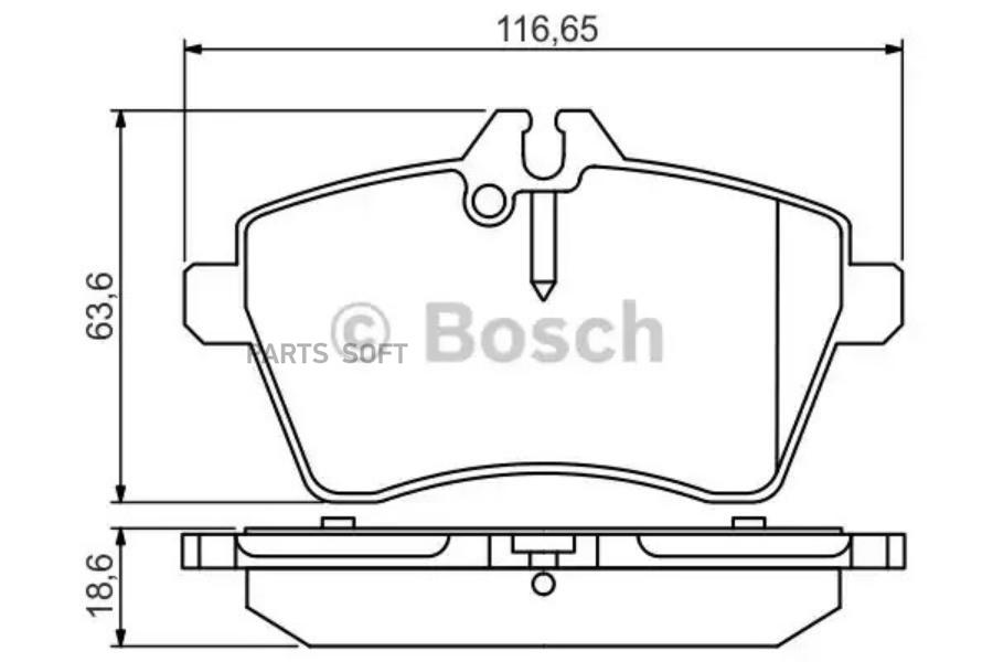 

Тормозные колодки Bosch передние дисковые Poremium 2 для Mercedes-Benz B-Class 986495273
