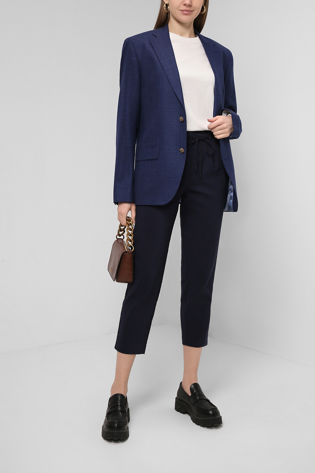 

Брюки женские Betty & Co 6229/3704 синие 36 EU, Синий, 6229/3704
