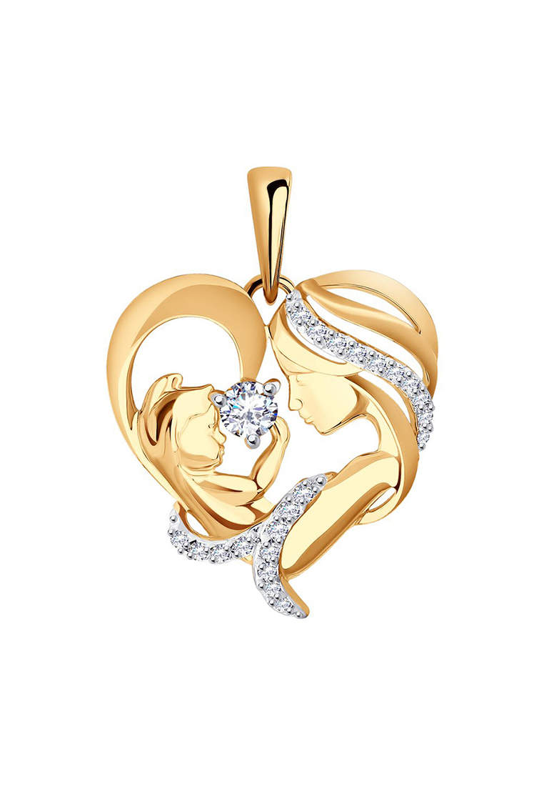 

Кулон из желтого золота с фианитом Kari Jewelry П132-2654, П132-2654
