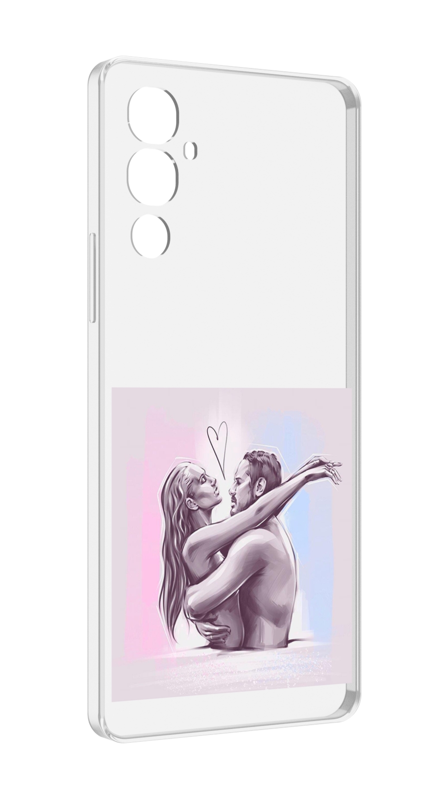

Чехол MyPads любовные-тела для Tecno Pova 4, Прозрачный, Tocco