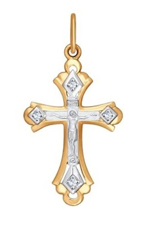 

Подвеска из желтого золота Kari Jewelry Кр132-2688, фианит, Кр132-2688