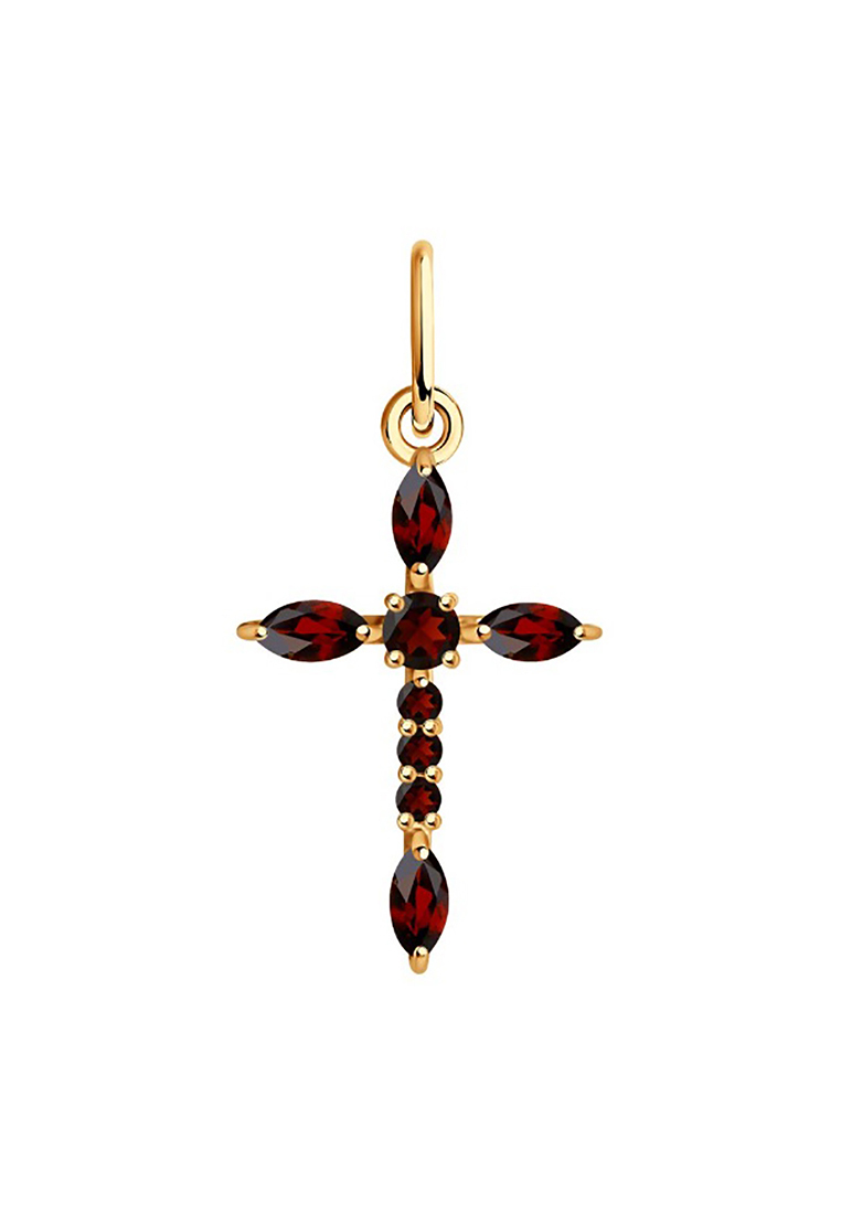 

Подвеска из желтого золота Kari Jewelry Кр120-2640Гр, гранат, Кр120-2640Гр