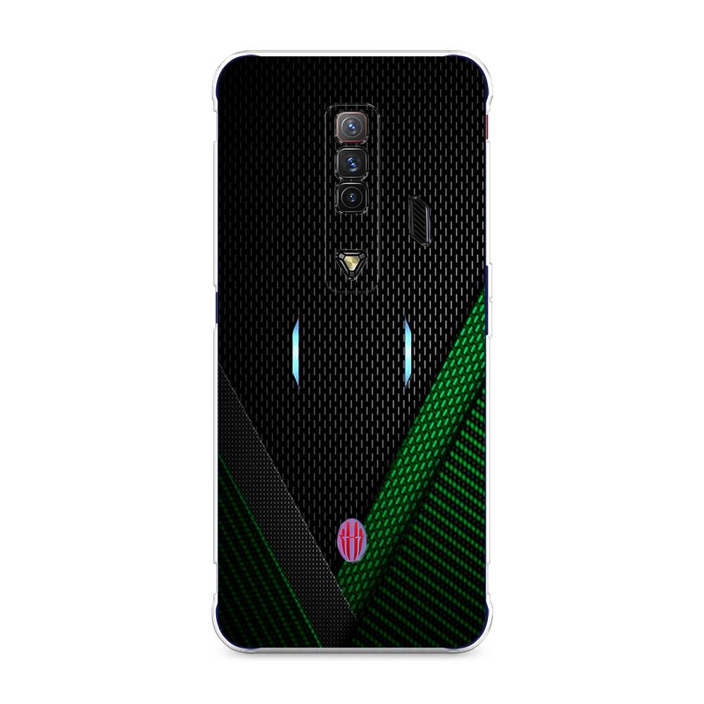 

Чехол Awog на ZTE Nubia Red Magic 7 / ЗТЕ Нубиа Ред Мэджик 7 "Зеленый карбон", Разноцветный, 135950-3