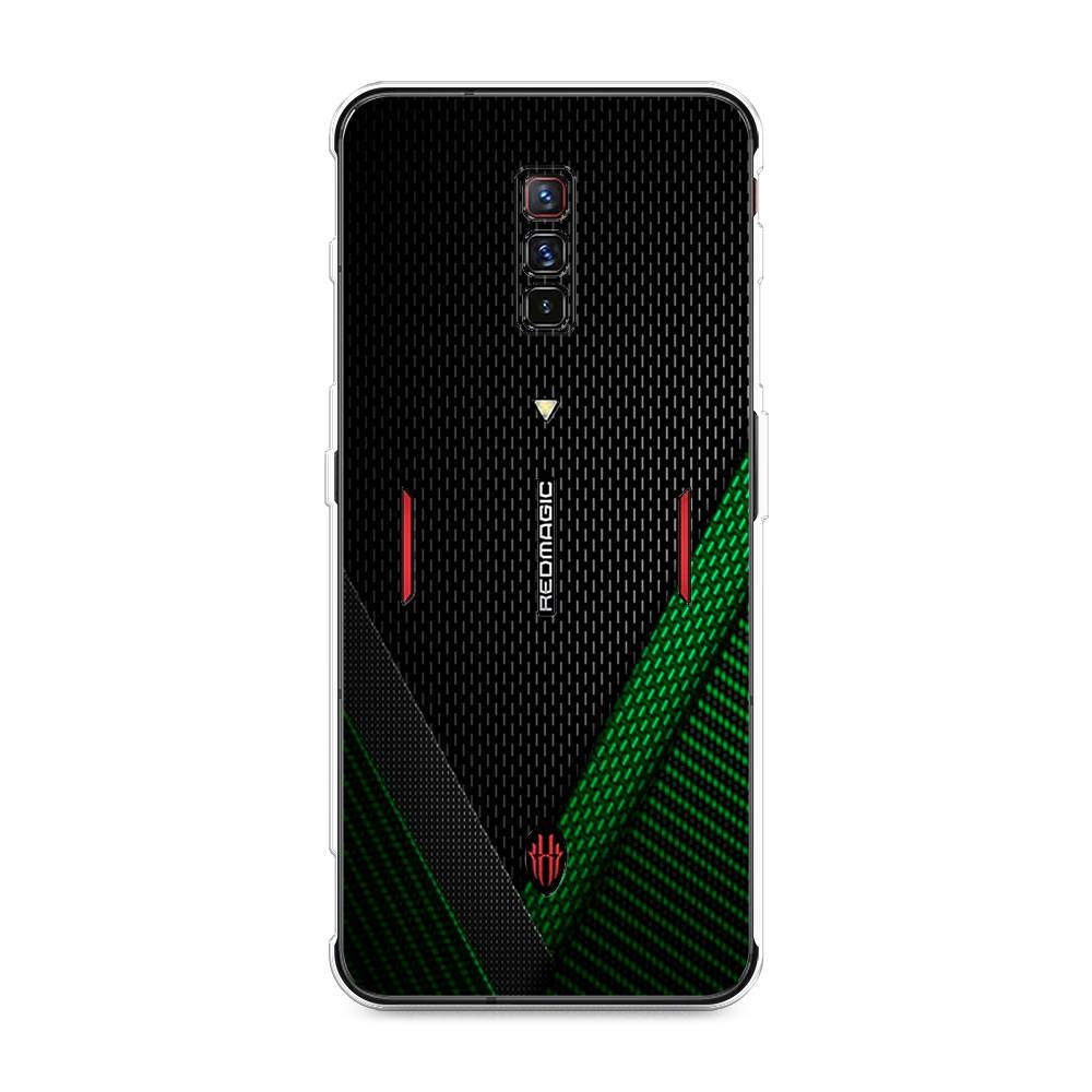 

Чехол Awog на ZTE Nubia Red Magic 6 / ЗТЕ Нубиа Ред Мэджик 6 "Зеленый карбон", Разноцветный, 135150-3