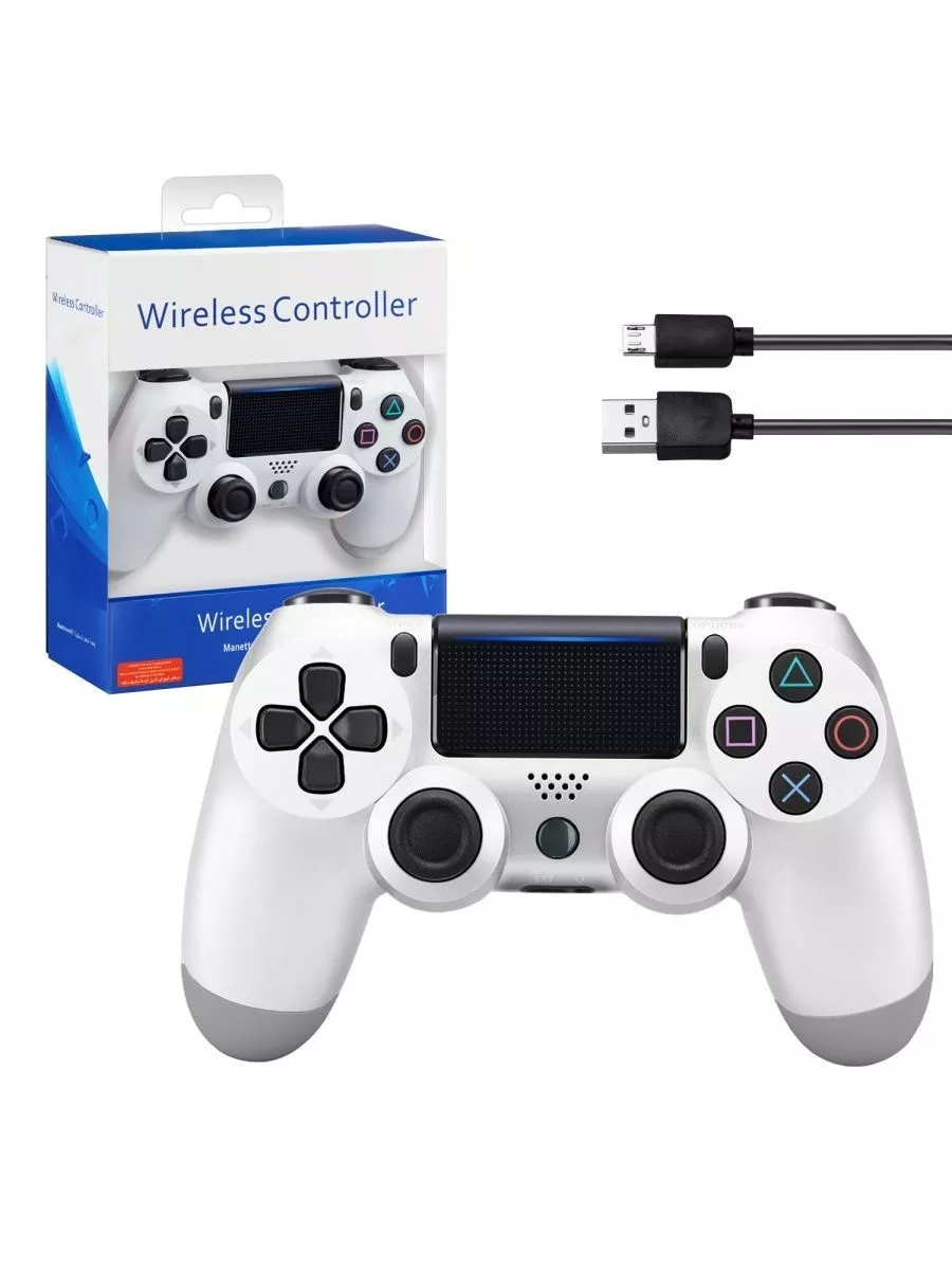 

Геймпад ЛУЧШЕЕ ДЛЯ ЛУЧШИХ Dualshock 4 v2 для Playstation 4 WHITE (Не оригинал), Белый, Xbox Wireless Controller