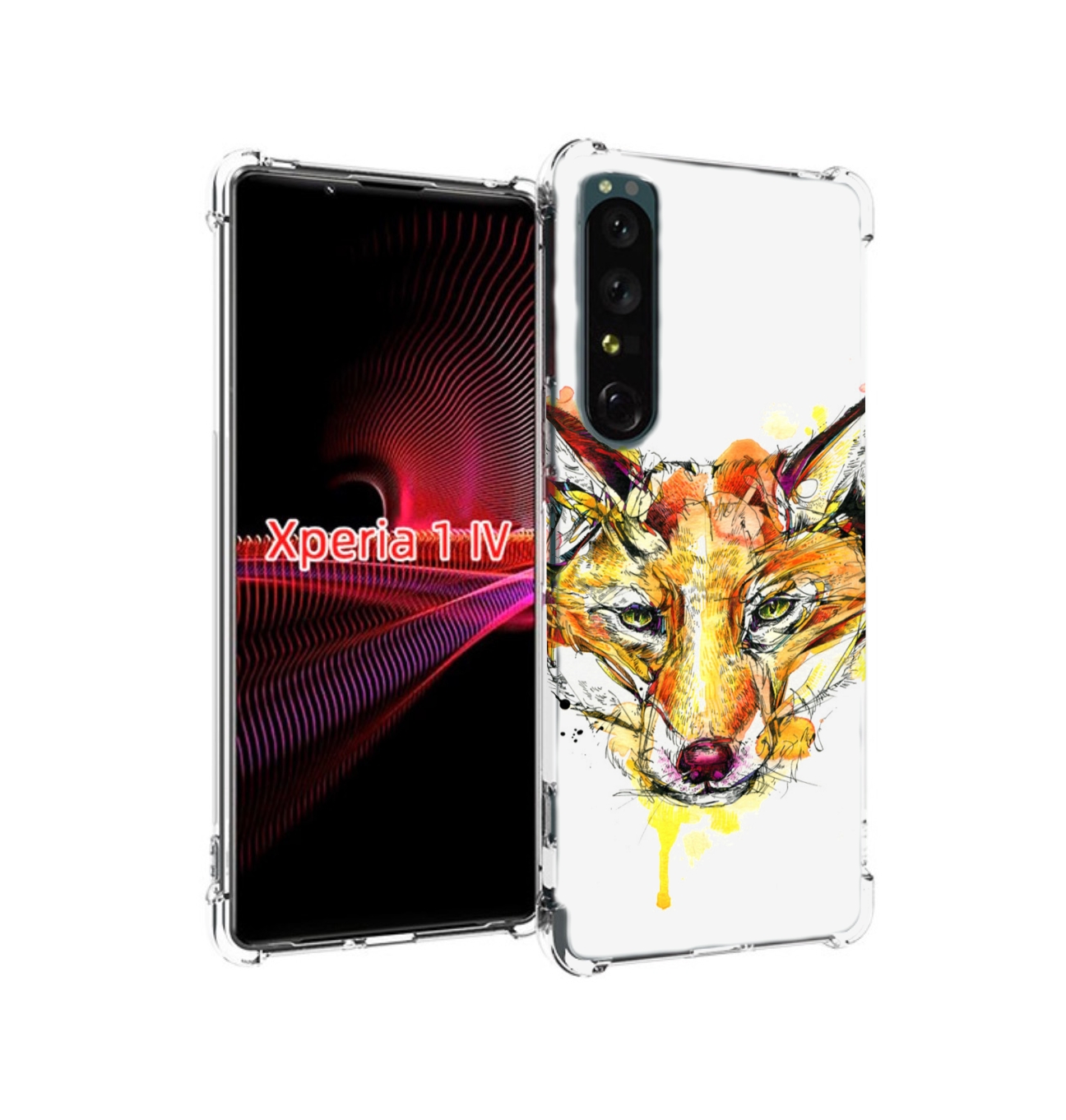 

Чехол накладка MyPads Акварельная лиса для Sony Xperia 1 IV, Прозрачный, Tocco