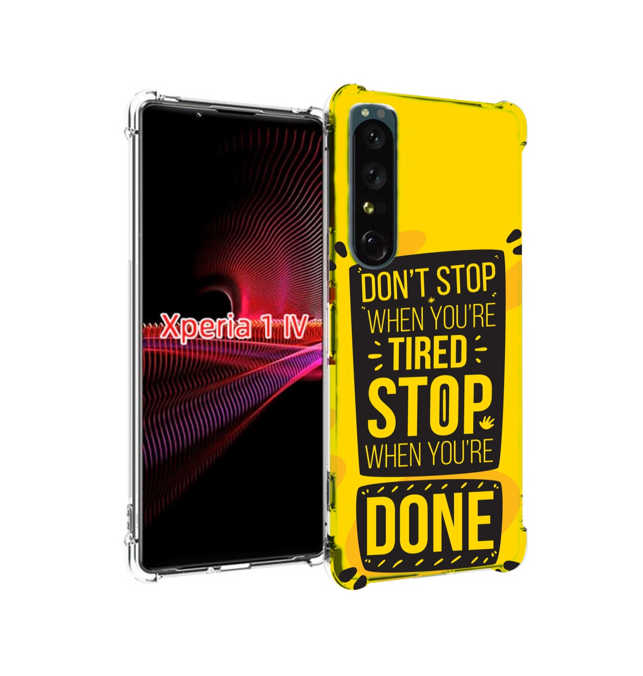 

Чехол накладка MyPads yellow-done для Sony Xperia 1 IV, Прозрачный, Tocco