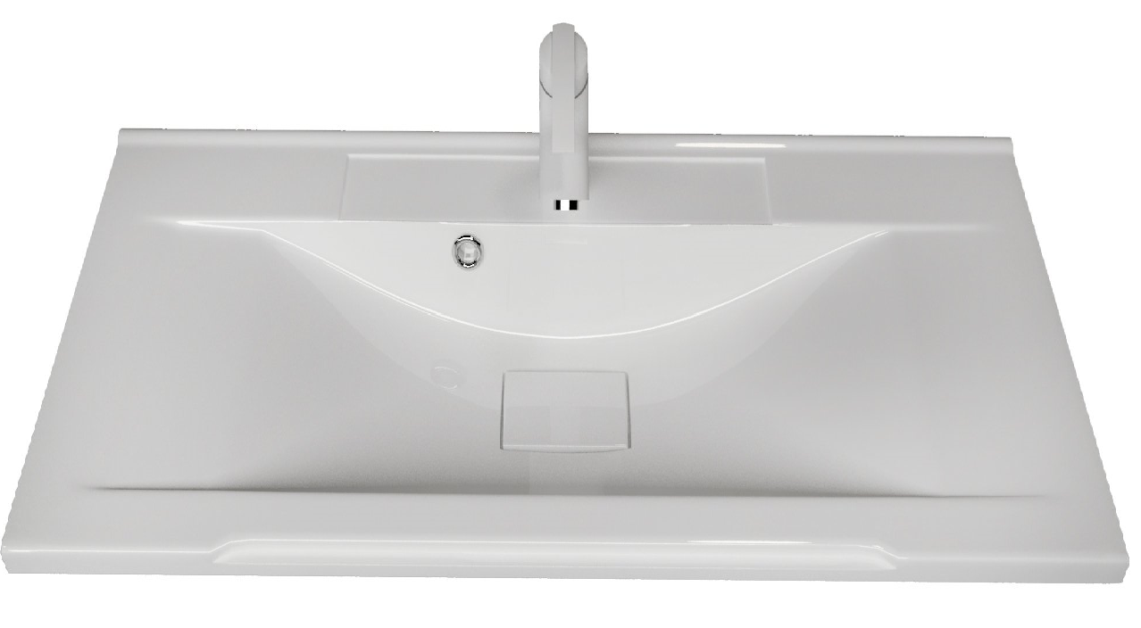 Раковина в ванну накладная Alex Fresco Комфорт размер 80 см белая