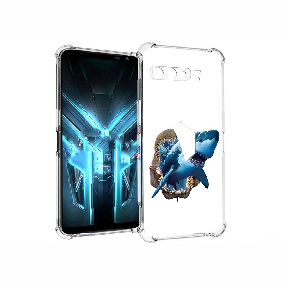 

Чехол MyPads Tocco для Asus ROG Phone 3 челюсти, Прозрачный, Tocco