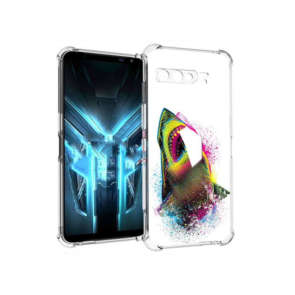 

Чехол MyPads Tocco для Asus ROG Phone 3 челюсти-2, Прозрачный, Tocco