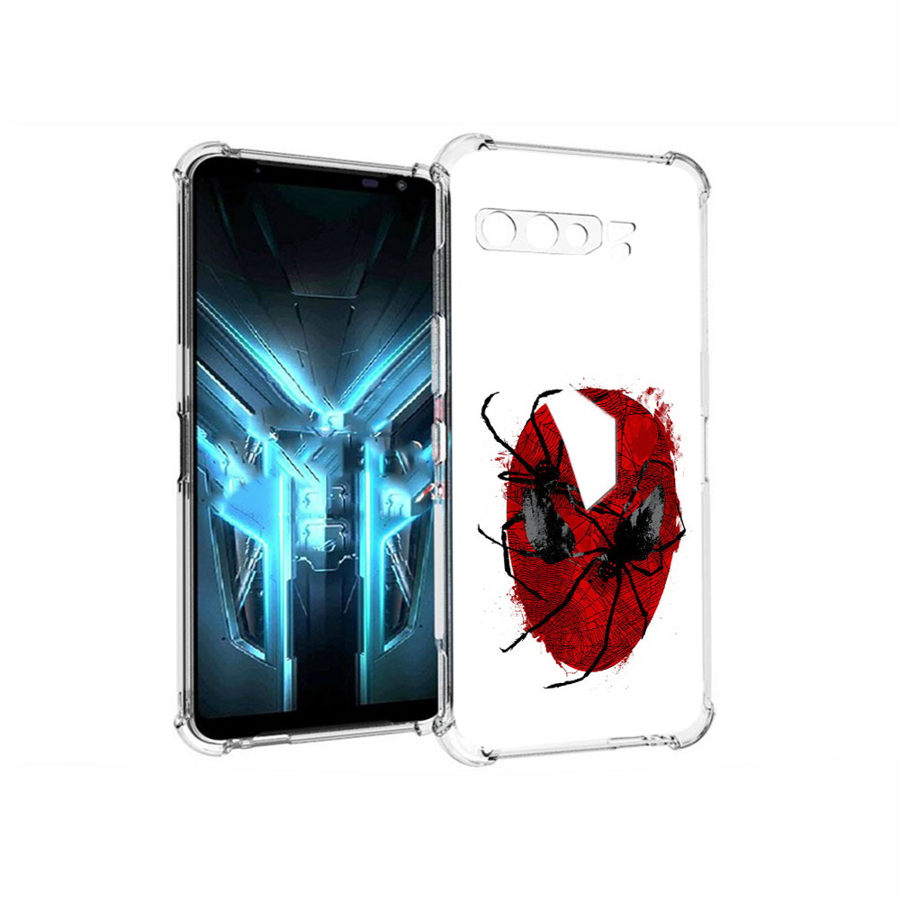 

Чехол MyPads Tocco для Asus ROG Phone 3 человек паук, Прозрачный, Tocco
