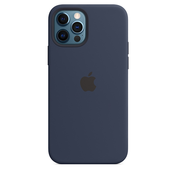 

Чехол для Apple iPhone 12 Pro Silicone Case (Темно-синий)