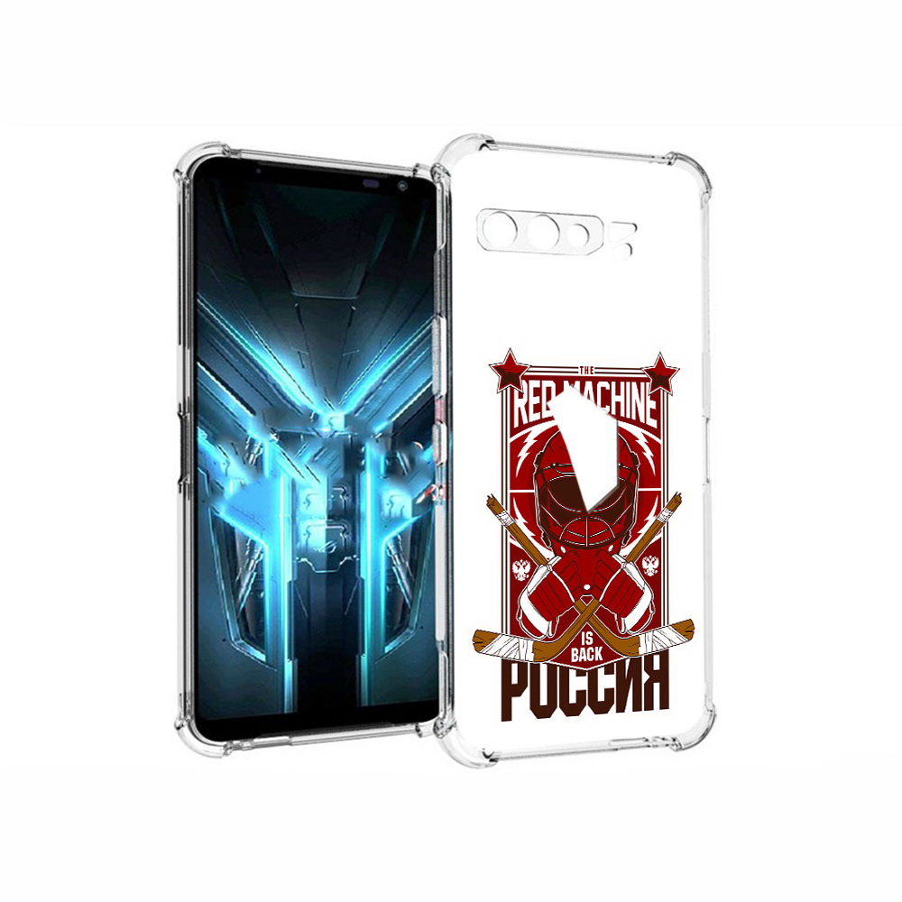 

Чехол MyPads Tocco для Asus ROG Phone 3 хоккей россия, Прозрачный, Tocco