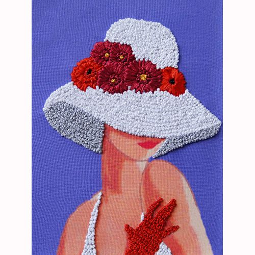 

Набор для вышивания лентами Woman-Hobby 'Серия шляпки №3' 18,5*25 см ВЛШС0003