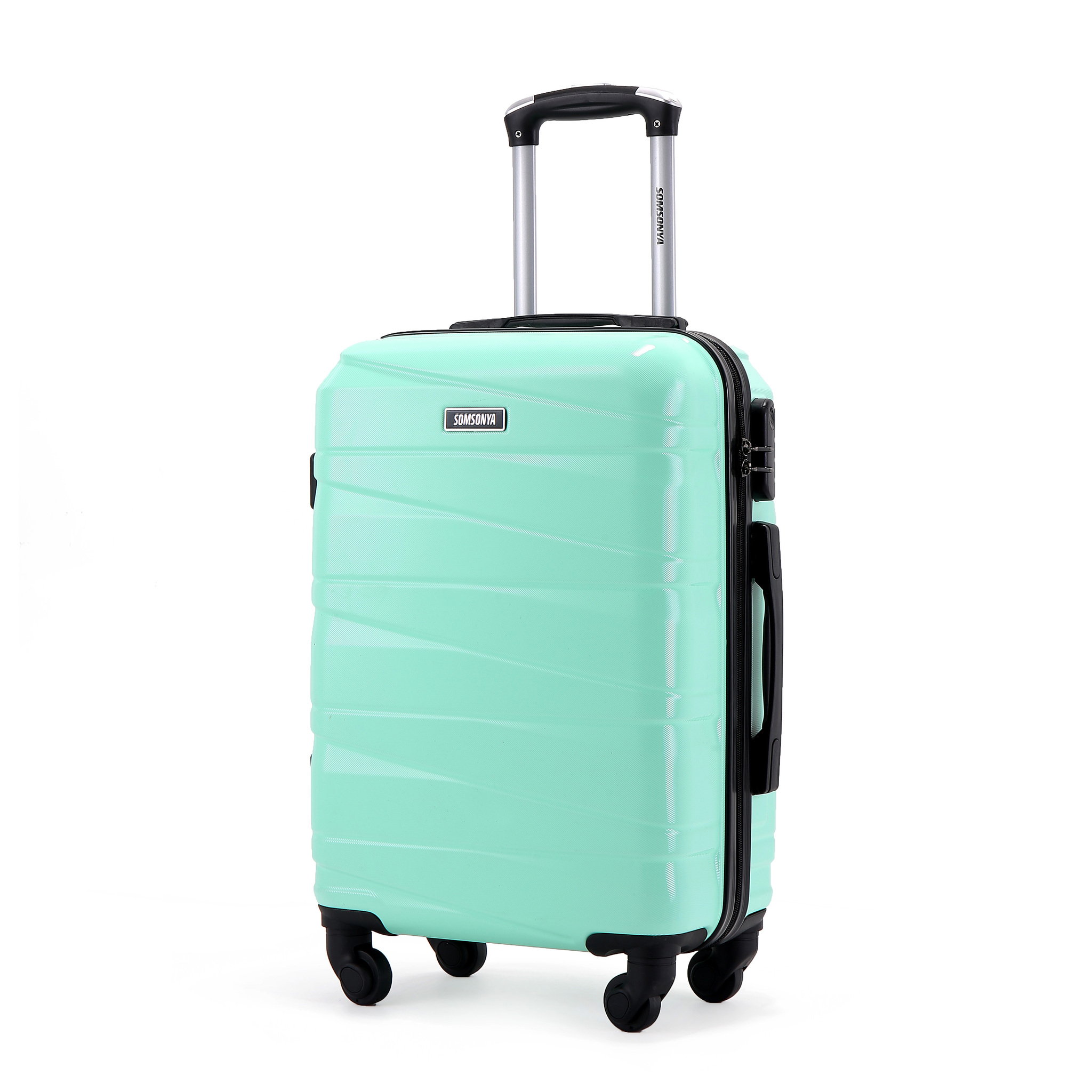 Чемодан унисекс SOMSONYA Paris мятный, 75x46x27 см