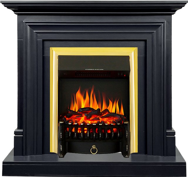 

Каминокомплект Bradford - Серый графит с очагом Fobos FX Brass