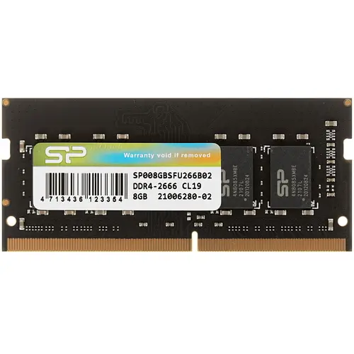 

Оперативная память SILICON_POWER (SP008GBSFU266B02), DDR4 1x8Gb, 2666MHz