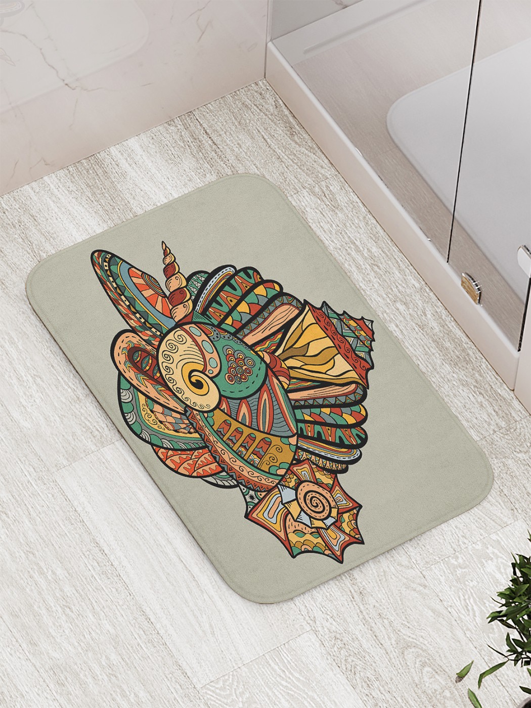 

Коврик противоскользящий для ванной, сауны, бассейна, 77х52 см bath_80529 JoyArty