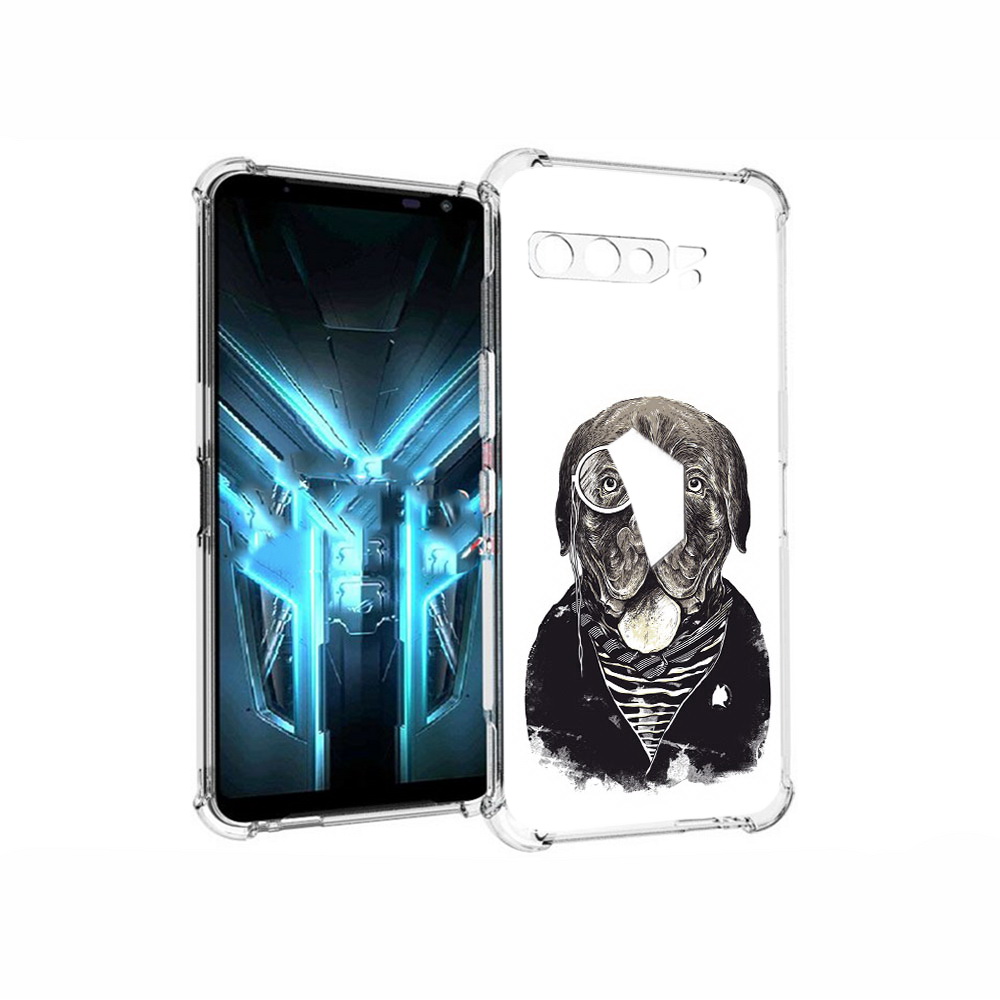 

Чехол MyPads Tocco для Asus ROG Phone 3 солидный песик, Прозрачный, Tocco