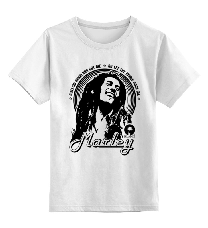 

Детская футболка Printio Bob marley боб марли цв.белый р.128, 0000000730945