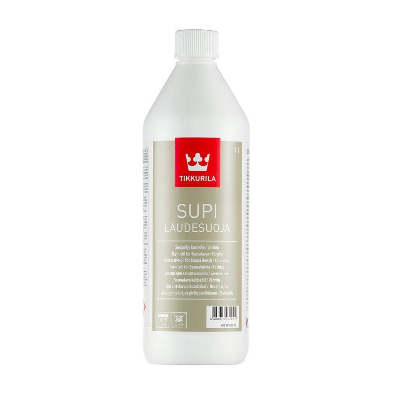 

Tikkurila Supi Laudesuoja масло для защиты полков бани 1 л, Прозрачный