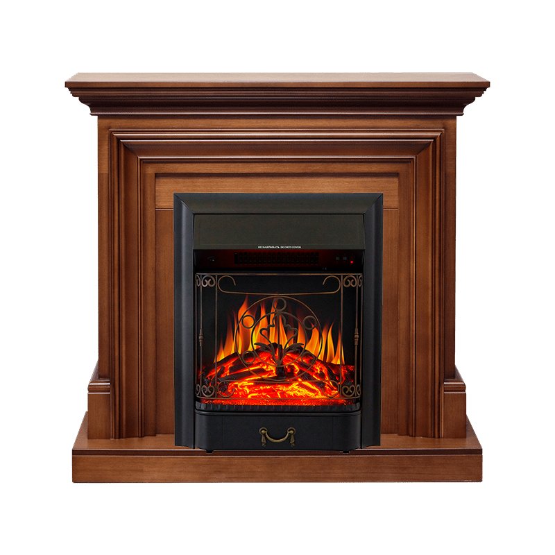 

Каминокомплект Bradford - Орех с очагом Majestic FX Black