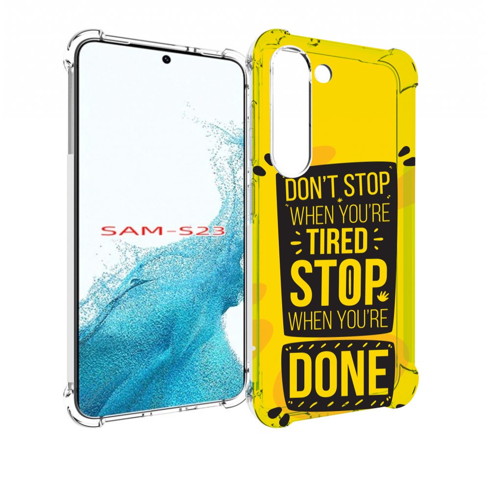 

Чехол MyPads yellow-done для Samsung Galaxy S23, Прозрачный, Tocco