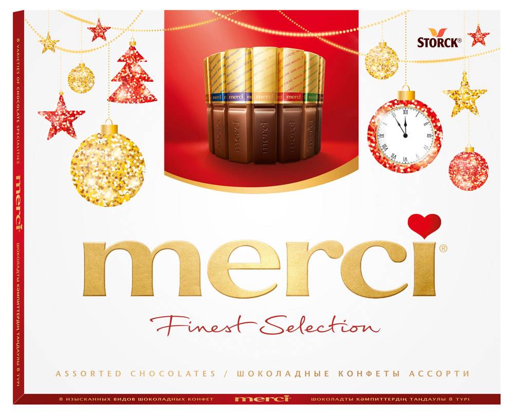 

Сладкий подарочный набор Merci Ассорти 250 г