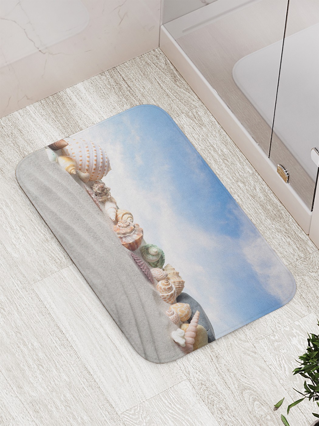 

Коврик противоскользящий для ванной, сауны, бассейна, 77х52 см bath_80514 JoyArty