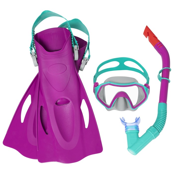 Набор для плавания Crusader Snorkel Set (маска,трубка,ласты) от 7 лет, цвета микс 25046