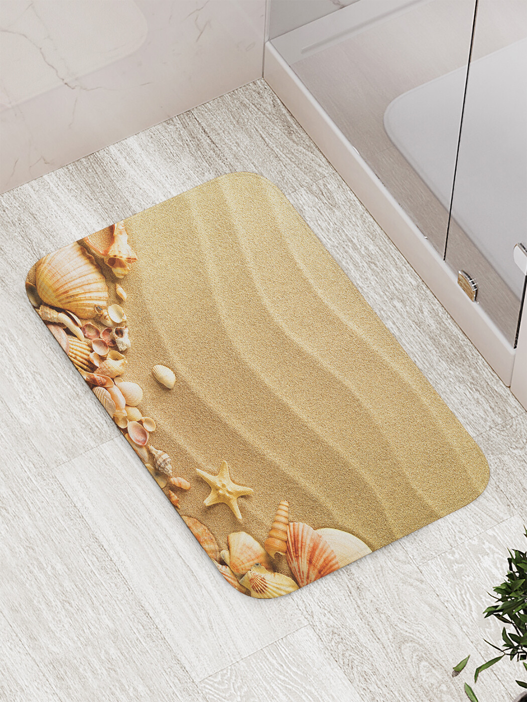 

Коврик противоскользящий для ванной, сауны, бассейна, 77х52 см bath_80510 JoyArty