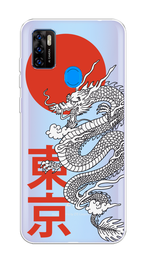 

Чехол на ZTE Blade A7s 2020 "Китайский дракон", Черный;красный;белый, 133950-1