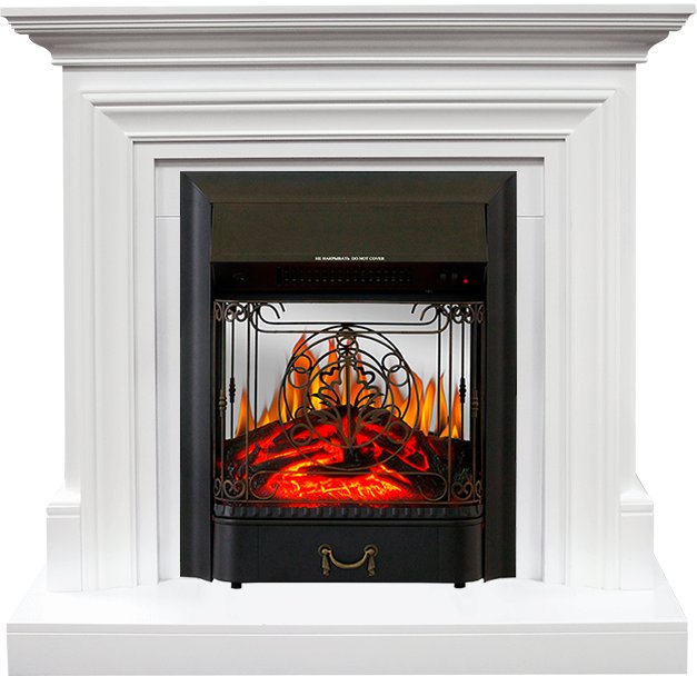 

Каминокомплект Bradford - Белый с очагом Majestic FX M Black