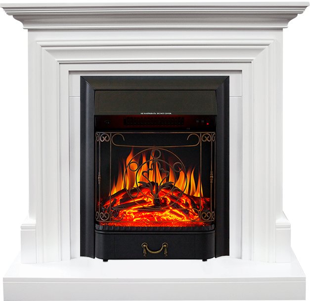 

Каминокомплект Bradford - Белый с очагом Majestic FX Black