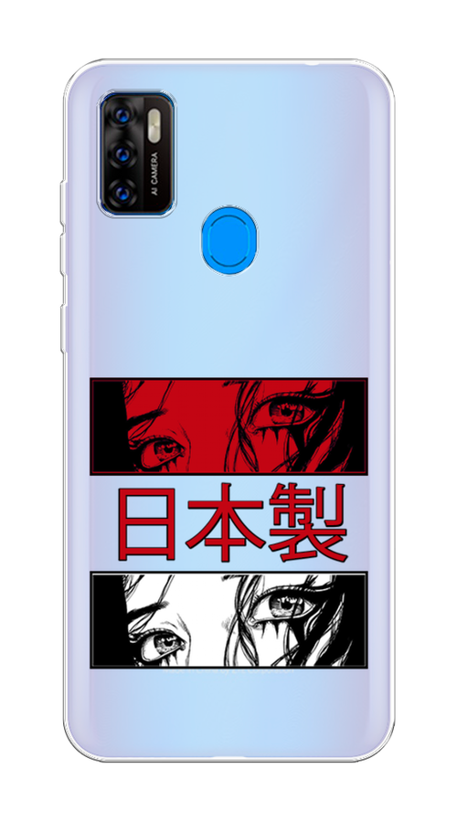 

Чехол на ZTE Blade A7s 2020 "Аниме глаза манга", Красный;белый;черный, 133950-4