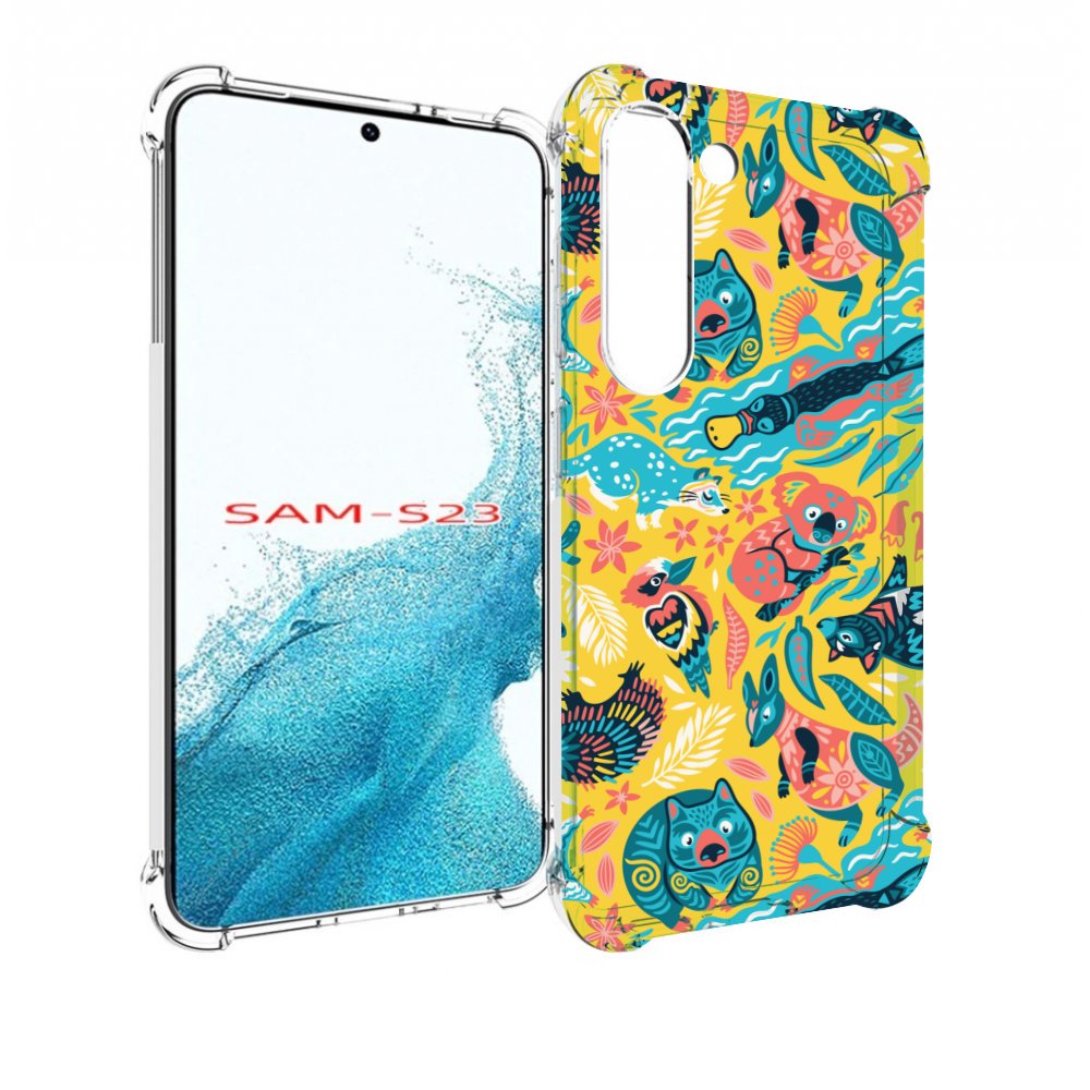 

Чехол Mypads Seamless-Pattern Для Samsung Galaxy S23, Прозрачный, Tocco