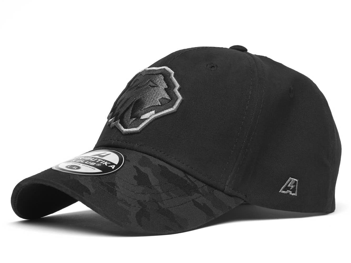 

Бейсболка унисекс Atributika&Club Трактор 95141 чёрная, Черный;серый, Трактор 95141