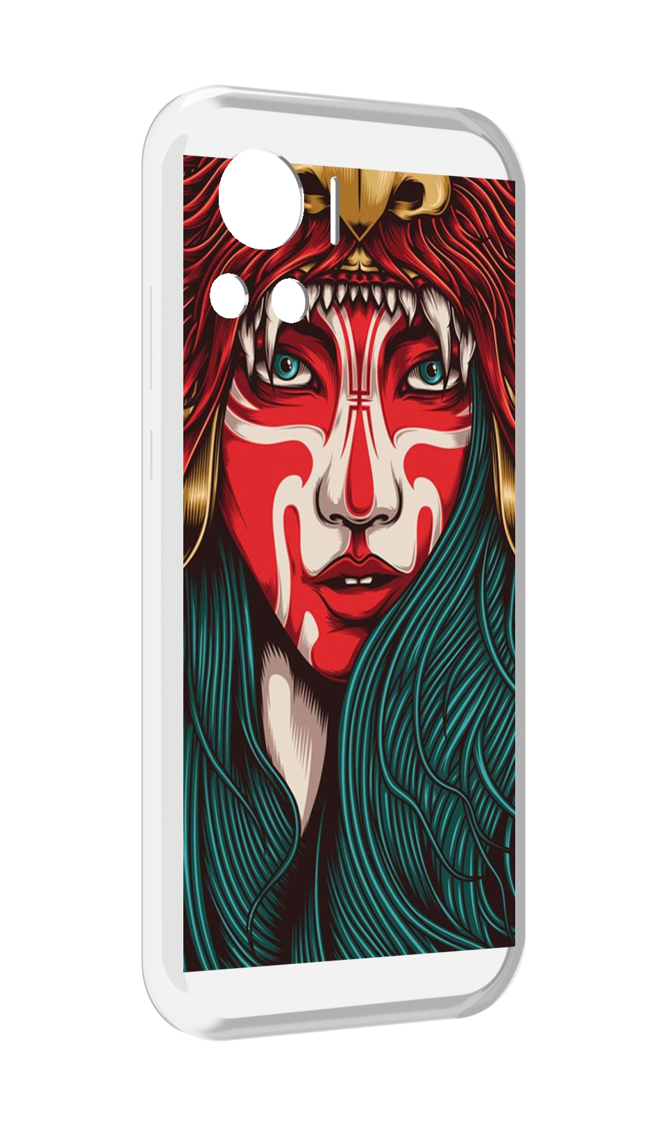 

Чехол MyPads девушка-в-маскировке для Motorola Edge 30 Ultra, Прозрачный, Tocco