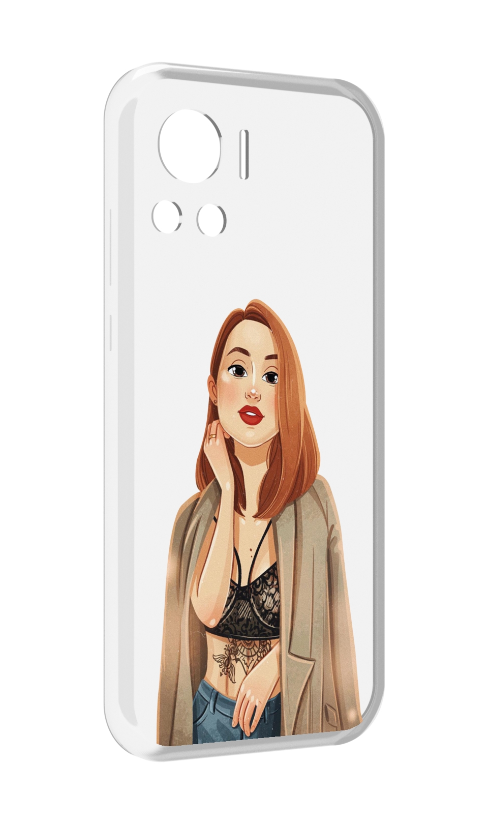 

Чехол MyPads девушка-в-кружевном-2 для Motorola Edge 30 Ultra, Прозрачный, Tocco